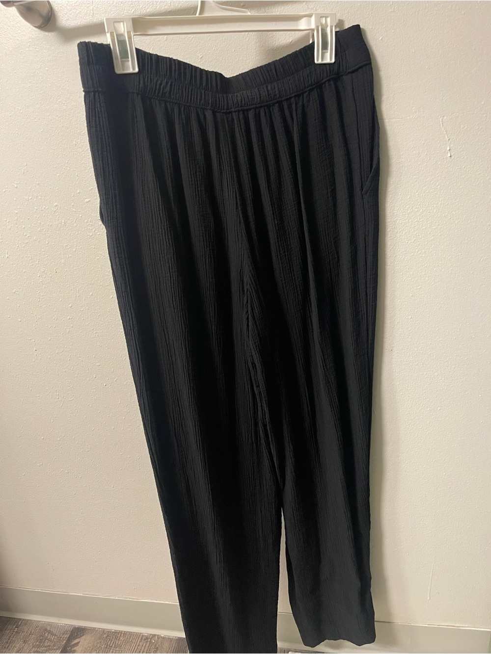 a new day Black Elastic-Waist Casual Jogger Pants